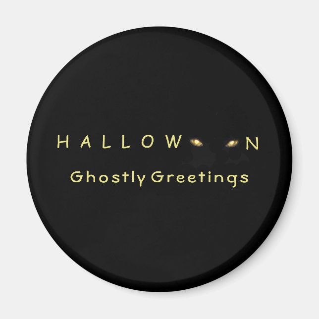 Aimant Halloween Cat Eyes (Devant)