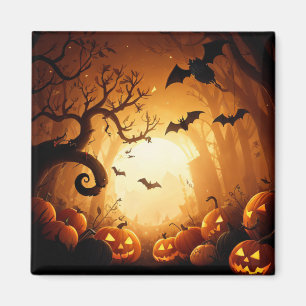 Aimant Halloween/chauve-souris/Citrouille/automne
