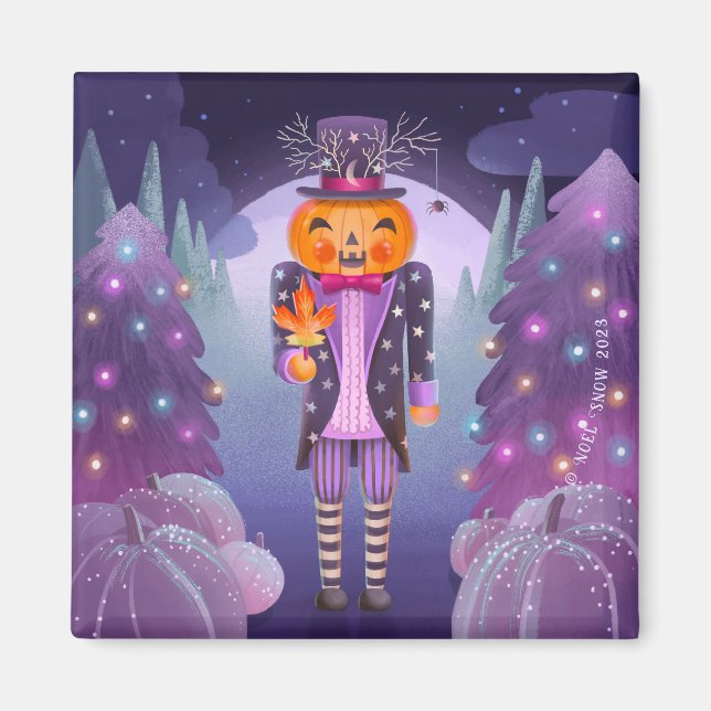 Aimant Halloween Citrouille Nutcracker (Devant)