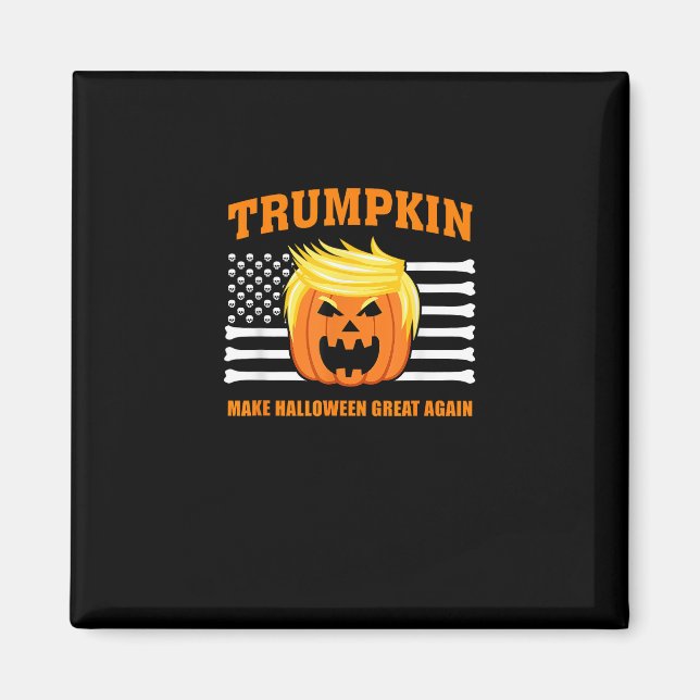 Aimant Halloween classique de Trumpkin - rendre Halloween (Devant)