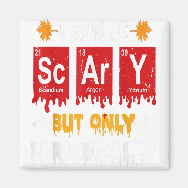Aimant Halloween Costume For Scientists Funny Chemistry H (Devant)