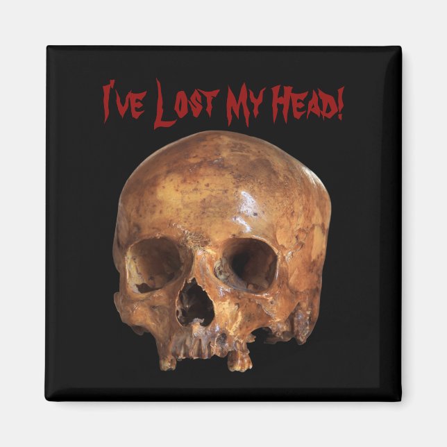 Aimant Halloween crâne (Devant)