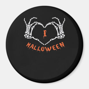Aimant Halloween de Slogan. Geste Cardiaque En Squelette