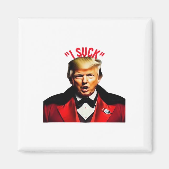 Aimant Halloween Donald Funny Anti-politique (Devant)