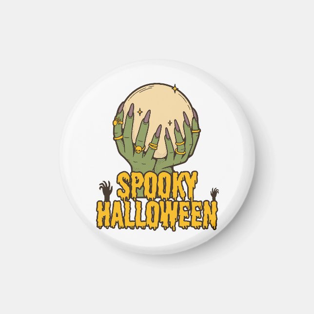 Aimant halloween effrayant (Devant)