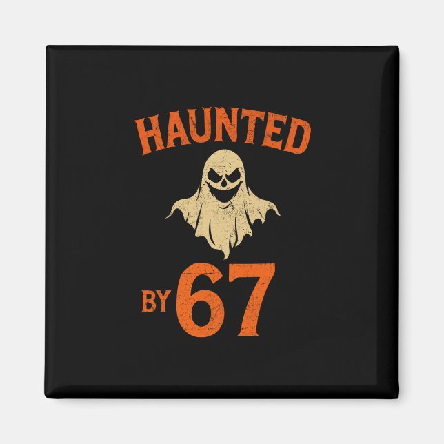 Aimant Halloween effrayant 67 Six Sept Mème 1 (23)  (Devant)