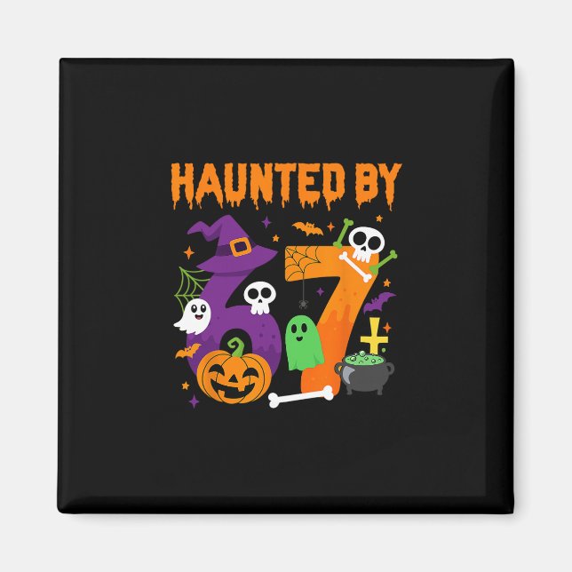 Aimant Halloween effrayant 67 Six Seven Meme 1 (17)  (Devant)