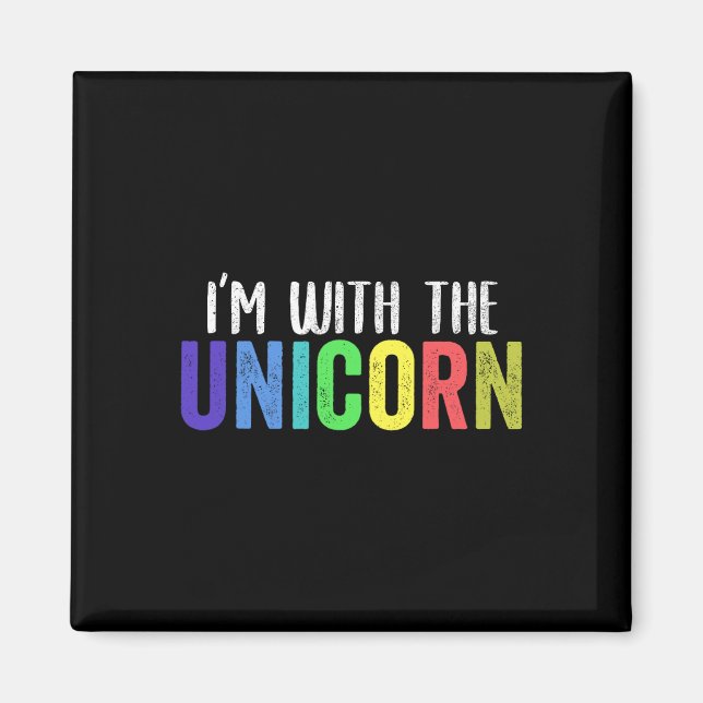 Aimant Halloween Fille Parente Costume adulte Je suis ave (Devant)