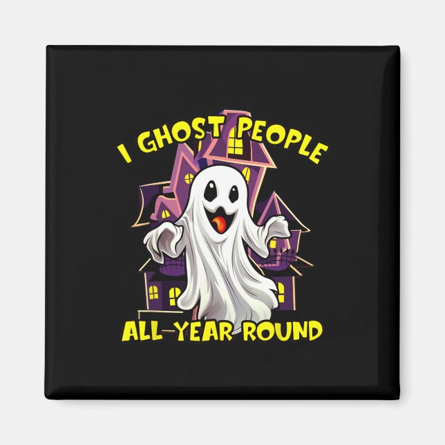 Aimant Halloween Ghost Personnes Toute L'Année Funny Gous (Devant)