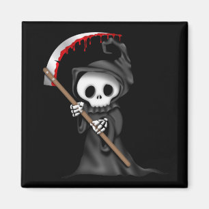 Aimant HALLOWEEN Grim Reaper Magnets, Réfrigérateur