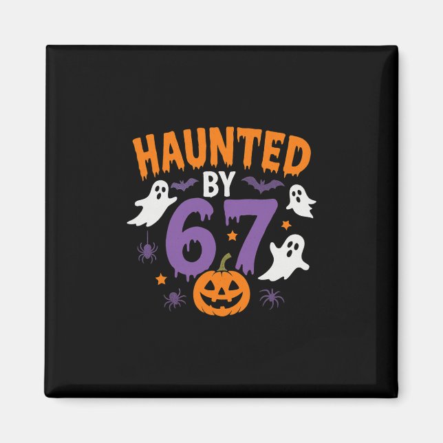 Aimant Halloween Haunted 67 Six Seven Meme 1 (16)  (Devant)