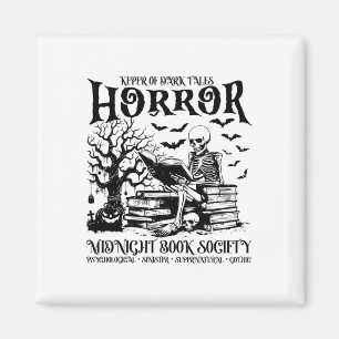 Aimant Halloween Horreur Midnight Book Club Société Liter