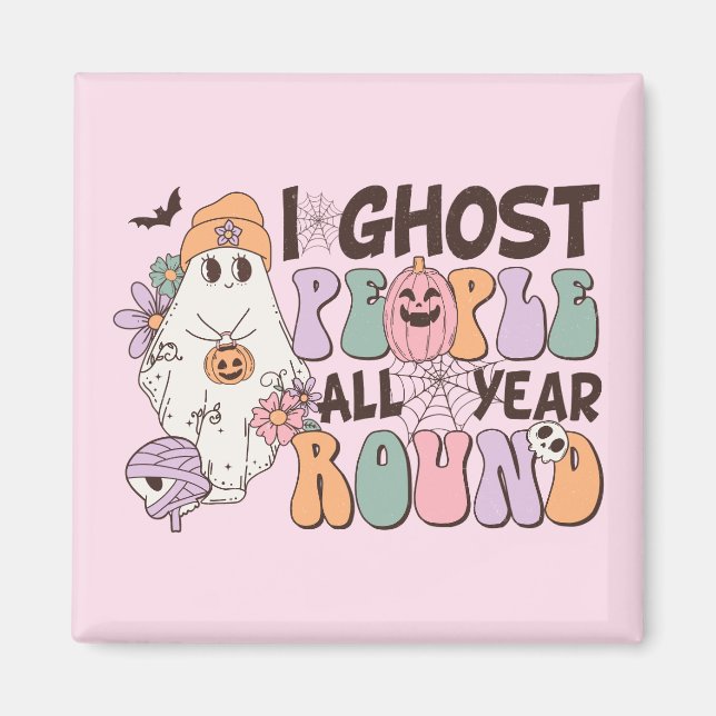 Aimant Halloween I Ghost People (Devant)