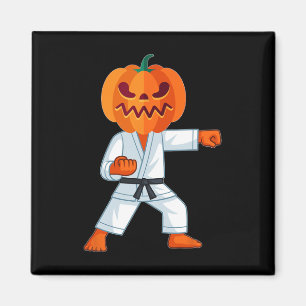 Aimant Halloween Karate Fighter Citrouille Head Cadeau ef