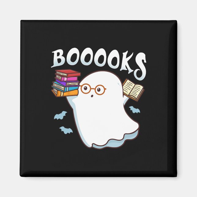 Aimant Halloween Livres Librairie Anglais Professeur Lect (Devant)