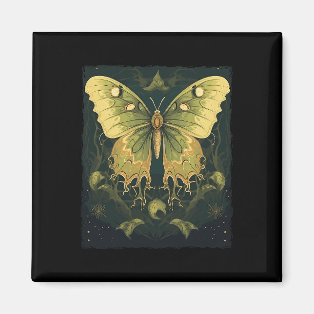 Aimant Halloween Luna Moth (Devant)