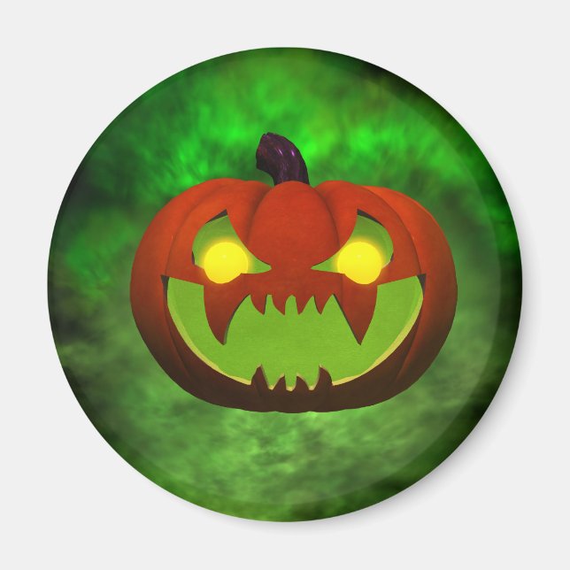 Aimant Halloween malin éffrayantPumpkin (Devant)
