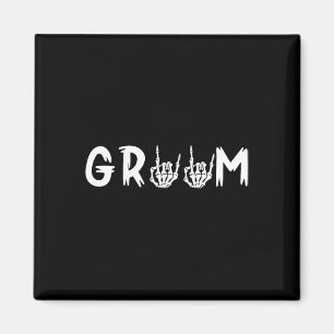 Aimant Halloween mariée Mariage Groom Skeleton jusqu'à la