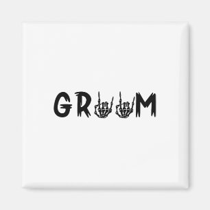 Aimant Halloween mariée Mariage Groom Skeleton jusqu'à la