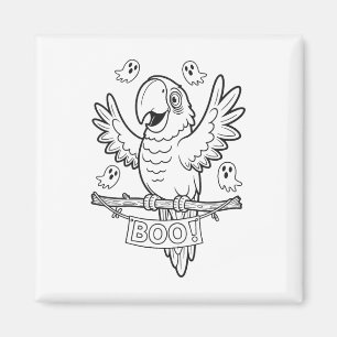 Aimant Halloween Parrot Botte Pour Les Enfants À Couleur 