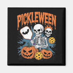 Aimant Halloween Pickleball Hommes Femmes