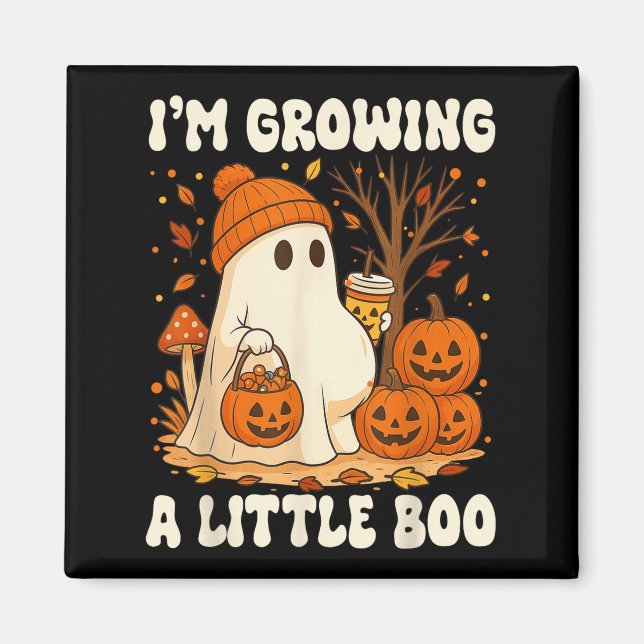 Aimant Halloween Pregnancy Announcement I'm Growing A Lit (Devant)