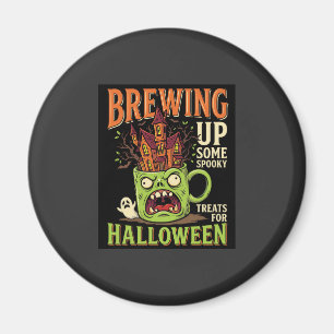 Aimant Halloween prépare des friandises effrayantes Tasse