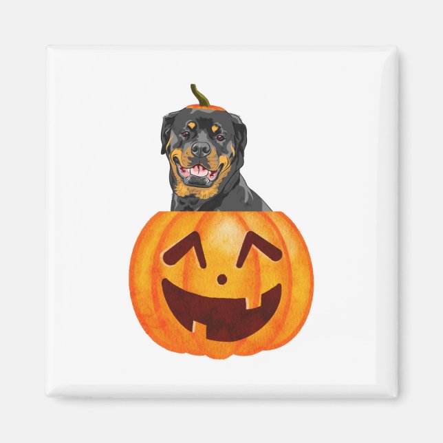 Aimant Halloween Rottweiler (Devant)
