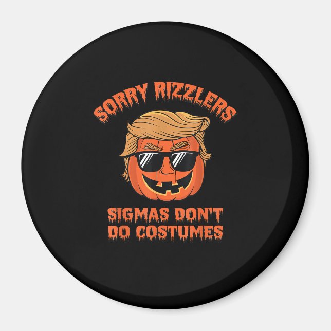 Aimant Halloween - Sigmas ne font pas de costumes - Trump (Devant)
