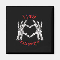 Halloween Skeletal Mains Coeur drôle Dire