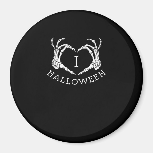 Aimant Halloween Skeleton Heart Fall (Devant)