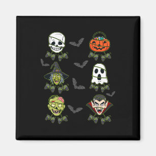 Aimant Halloween Skeleton Jeu sorcière Vampire Zombie Boy