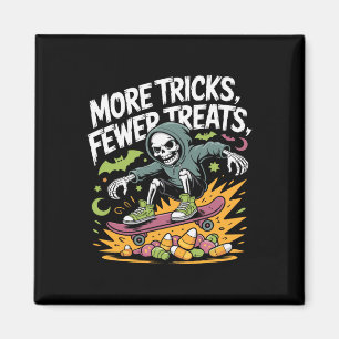 Aimant Halloween Skeleton Skicks Skull Skateboard