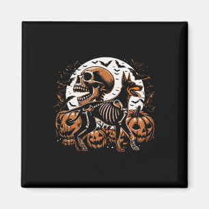 Aimant Halloween Skeleton Walking Skeletal Doberman Chien