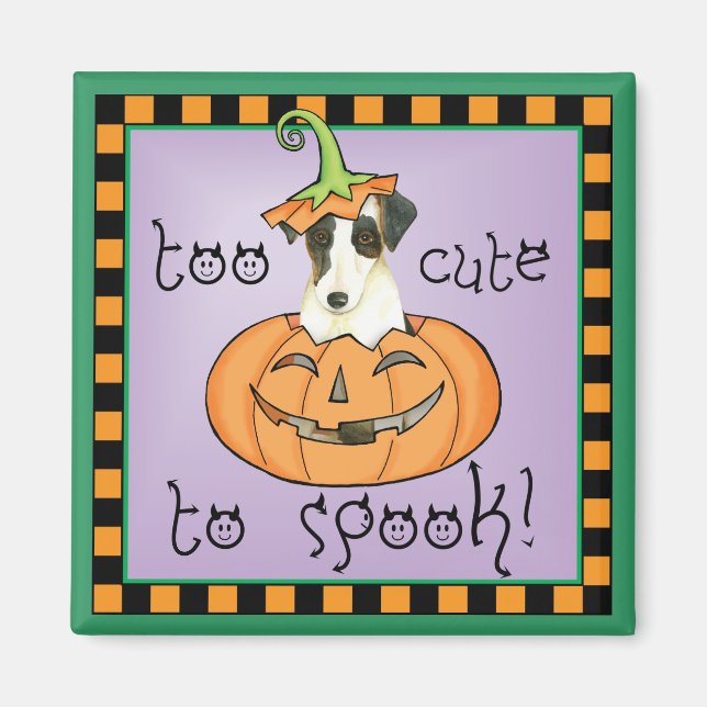 Aimant Halloween Smooth Fox Terrier (Devant)