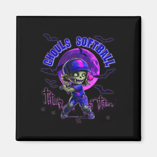 Aimant Halloween Softll Pour Filles Creepy Épouvantable Z (Devant)