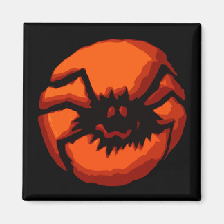 Aimant Halloween Spider Jack-o'-lantern