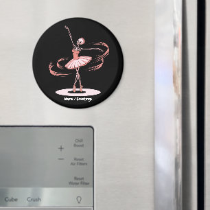 Aimant Halloween Squelette Ballerina Ballet Dance Costume