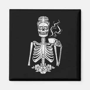Aimant Halloween Squelette Café Drôle Costume Maman Femme