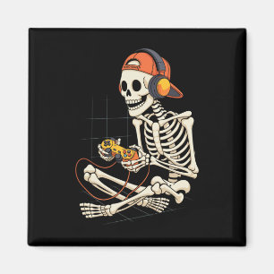 Aimant Halloween Squelette Joueur Vidéo Jeu Garçons Homme