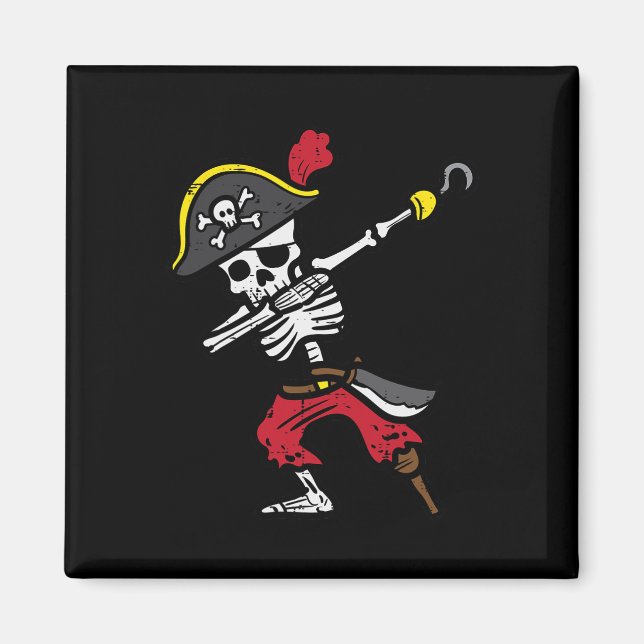 Aimant Halloween Squelette Pirate Dab Costume garçon Enfa (Devant)