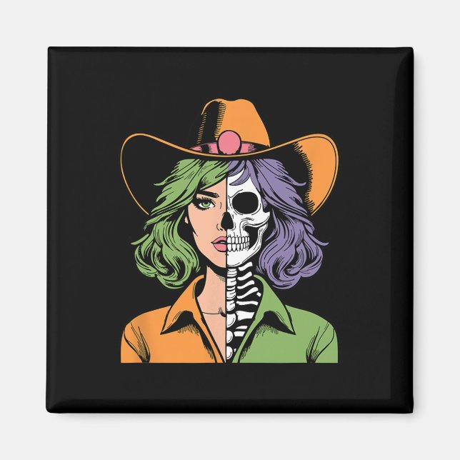 Aimant Halloween squelettique (Devant)