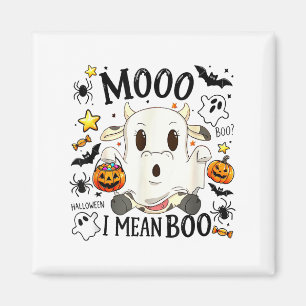Aimant Halloween Tee Funny Moo I Signifie Boo Cute Cow Éf