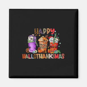 Aimant Halloween Thanksgiving Happy Hallothanksmas Café