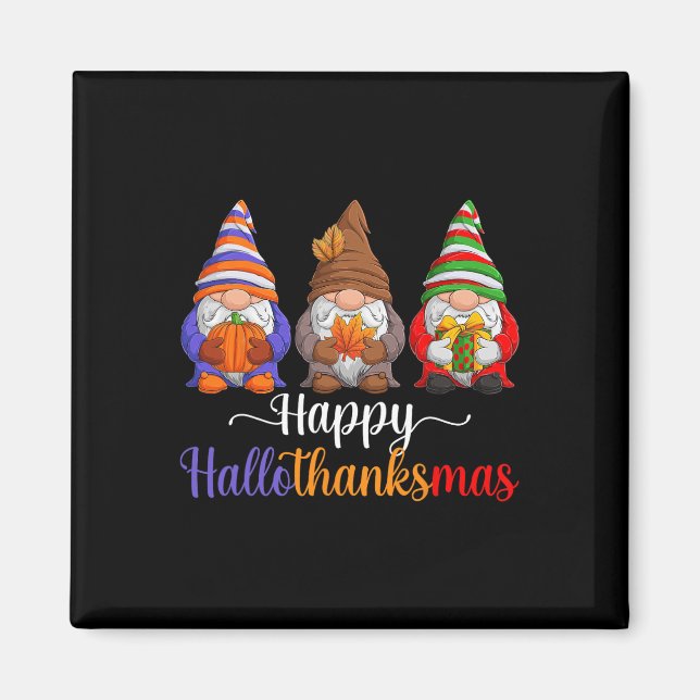 Aimant Halloween Thanksgiving Noël Joyeux Hallomerci (Devant)