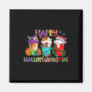 Aimant Halloween Thanksgiving Noël Joyeux Hallothanks