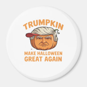 Aimant Halloween Trumpkin - Citation parodique Éffrayante