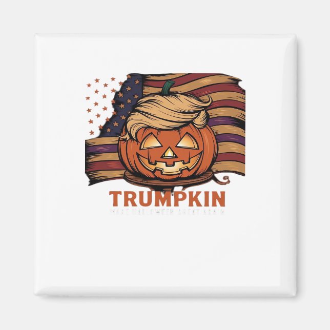 Aimant Halloween, Trumpkin Citrouille, Rendre Halloween g (Devant)