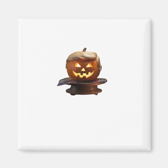 Aimant Halloween, Trumpkin Citrouille, Rendre Halloween g (Devant)