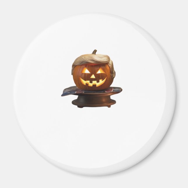 Aimant Halloween, Trumpkin Citrouille, Rendre Halloween g (Devant)
